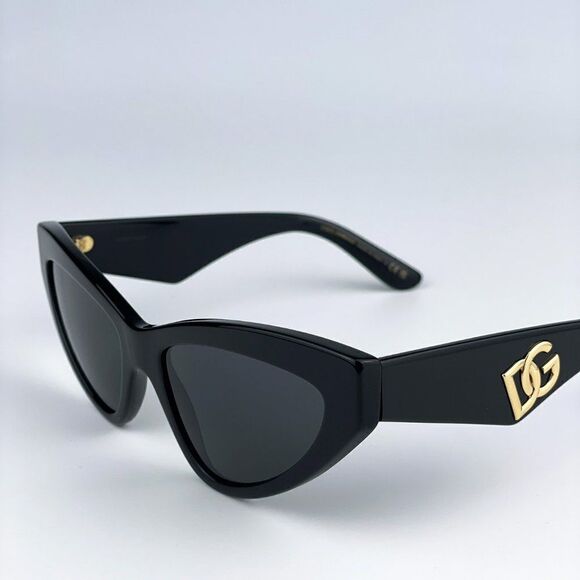 NEW D&G DG4439 501/87 Black Dark Grey Cat Eye Women Sunglasses main image 9